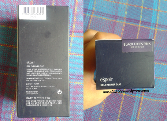 eSpoir Gel Eyeliner Duo - Black hides pink - 03